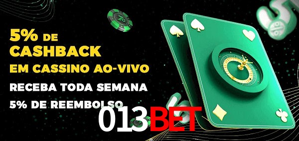 Promoções do cassino ao Vivo 013BET